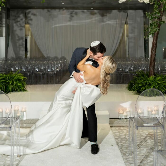 White Acrylic Ceremony Platform and Aisle