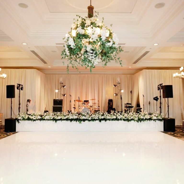 White Acrylic Dance Floor in High Gloss and Stage - Center Stage Floors