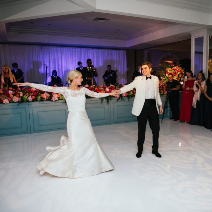 White Acrylic Dance Floor in High Gloss