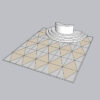 Harlequin Inlay in Oyster Pearl and White Pearl Acrylic Floor in High Gloss and Curved DJ Bar Facade on 3 Tiered Ceremonial Platform and Floor in White High Gloss - Image 2