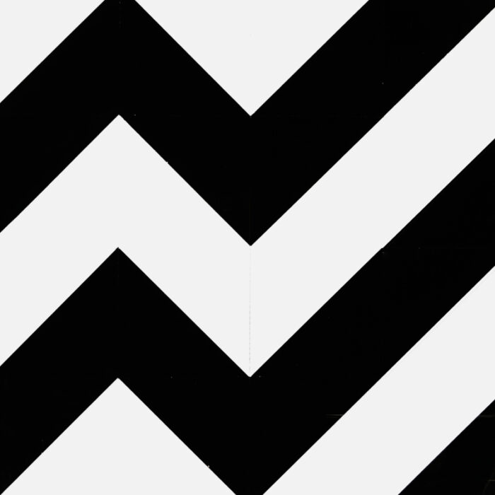 Chevron Inlay in Black and White