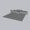 Grey Pearl Acrylic Floor w/matching Steps in High Gloss and Stage Facades and Pedestals in Smoked Mirror - Image 2